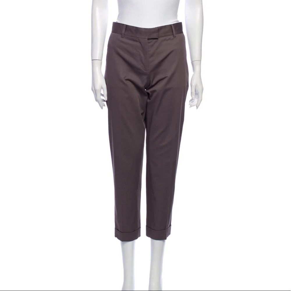 Stella‎ McCartney Straight Leg Cuffed Ankle Pants 4